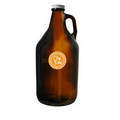 1/2 Gallon Amber Growler Jug